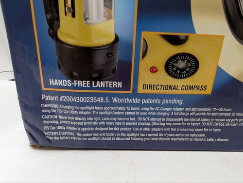 Fixit Signature Series Rechargeable Halogen Spotlight w/ Lantern – NIB - ST85 - Picture 6 of 7