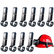 10 Helmet Clips for Hard Hat, Easily Mount Headlamp on 1.8 inch, 10pcs 