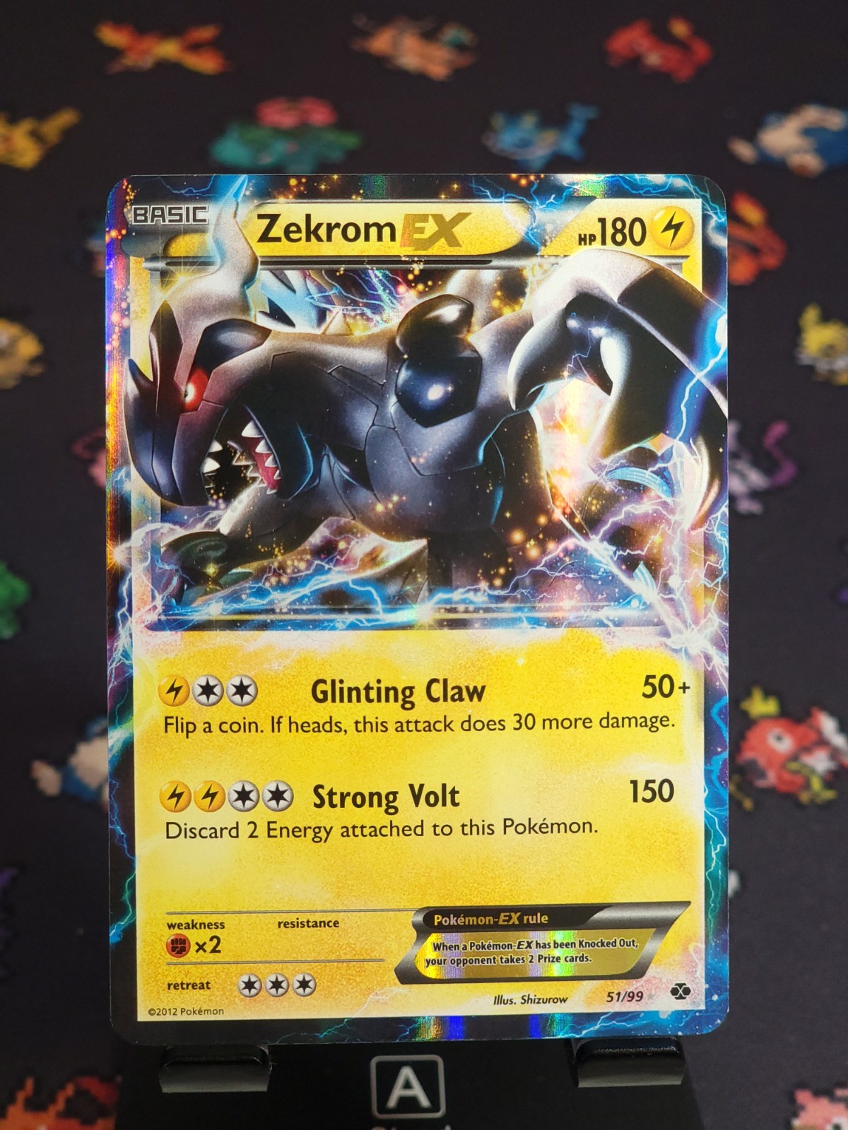 Pokemon Zekrom EX Ultra Rare Card Next Destinities 51/99