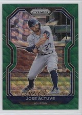 2021 Panini Prizm Tier II Green Wave Prizm Jose Altuve #179 0zd3