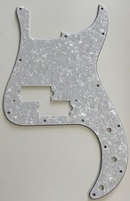 For Fit Fender Japan Precision Bass Style Guitar Pickguard 4 Ply White Pearl