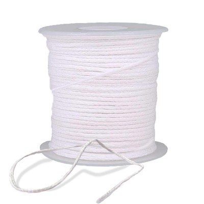 BEADNOVA Braided Candle Wick Spool 200 ft Cotton Roll 200 ft, 200foot, 61m 
