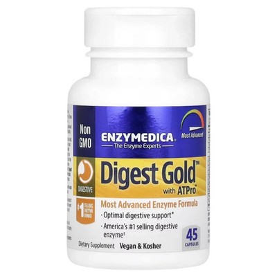 Enzymedica Digest Gold Digestive Support Supplement   240 Capsules