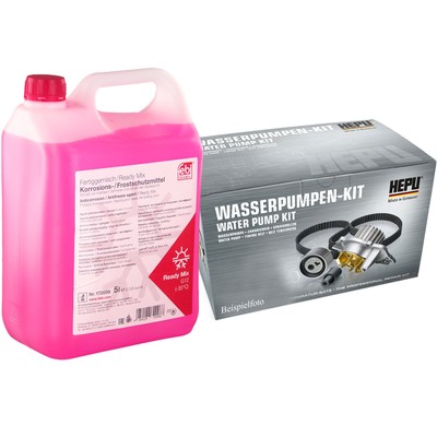 HEPU Zahnriemensatz mit WAPU + 5L FEBI G12 für A1 A3 A4 B8 B9 A5 A6 C7 Q2 Q3 Q5