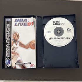 NBA LIVE 97 SEGA SATURN GAME. Tested and Working.  Complete with manual