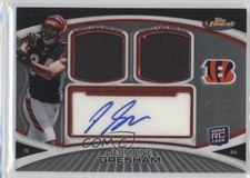2010 Topps Finest Dual Relic Refractor 49/75 Jermaine Gresham #FADR-JG Auto 0v1