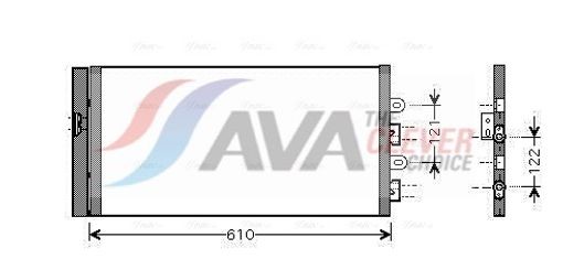 Fits AVA FTA5298D AIR CONDITIONING RADIATOR FIAT PUNTO (2000) 1.2 60  ⭐UK Stock⭐