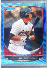 2013 Bowman Rio Ruiz Blue Wave Refractor #BCP83 Astros