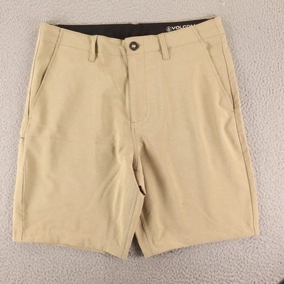 Volcom Shorts Mens 31 Beige Chino 4 Way Stretch Surf & Turf