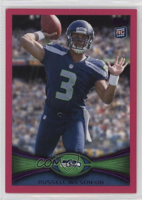 2012 Topps Pink BCA 292/399 Russell Wilson #165 7xr
