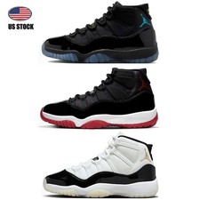 Men's Jordan 11 'Gamma Blue/Bred/Gratitude DMP' High Top Retro Basketball Shoes