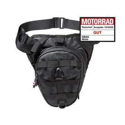 QBag Beintasche Molle schwarz 1,5-3L flexibel anpassbarer Stauraum