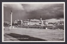 Vintage postcard Stockholm Riddarholmen view from City Hall Stadshuset Sweden