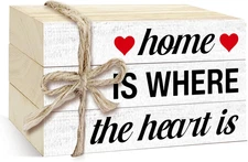 3 Pcs Decorative Books for Home Decor, Mini Faux Books Decoration, Wooden Books