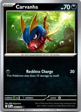 Carvanha 060/094 Common Phantasmal Flames Pokemon Reverse Holo NM