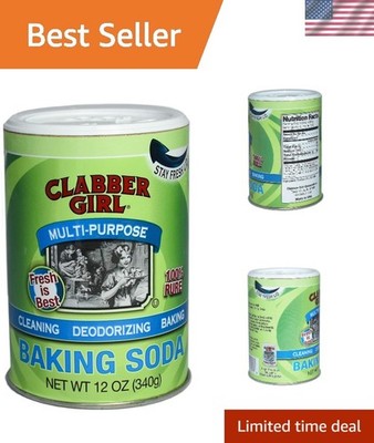 12 oz Multi-Purpose Baking Soda for Baking and Cleaning - Eco-Friendly