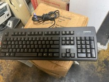 Vintage Compaq PS/2 Black Keyboard New - Work...