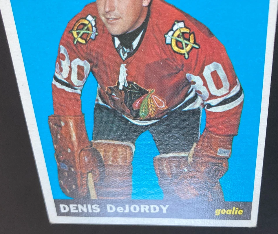Denis DeJordy 1965-66 Topps #113 - Chicago Blackhawks VGEX - Image 4 of 4