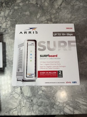 ARRIS SURFboard SB8200 DOCSIS 3.1 Gbps Cable Modem READ/WATCH