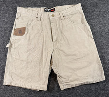 Wrangler Riggs Workwear Ranger Shorts Mens 36 Khaki Canvas