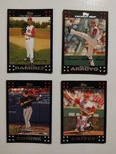 2007 Topps Cincinnati Reds Team Set series 1 & 2 total cards 21