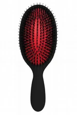 Boar Bristle Paddle Hair Brush Oval Detangling Brush with Nylon Pins, Anti-Frizz