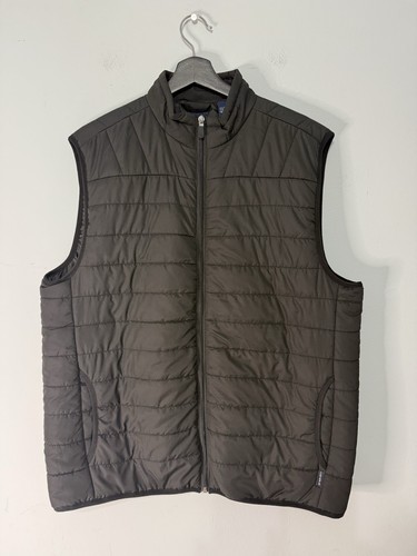 CHAPS Lightweight Full Zip Puffer Vest Men's Size Large Black - Picture 1 of 7