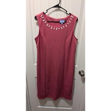 Koret Coral Sleeveless Spring Summer Dress Workwear Evening Business Size M