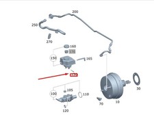 MB GLE W167 Expansionsbeh&auml;lter zum Hauptzylinder, Schraube A0004312271, neues Or