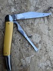 VINTAGE IMPERIAL PROV. R.I. USA 2 BLADE YELLOW FISHING KNIFE.FAST SHIPPING! — photo 7