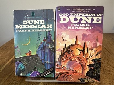 Dune Messiah - God Emperor of Dune by Frank Herbert UK NEL 2 Vol PB Vintage