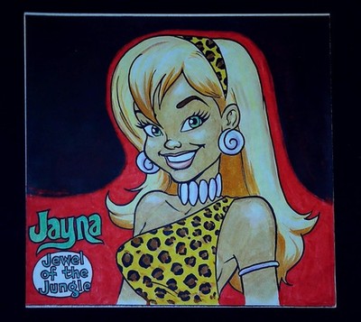 Jayna Jewel Jungle Comic Book Character Robert James Wright 1/1 Illustration Art