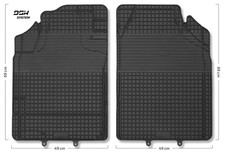 Gummimatten Gummifußmatten für Ford FIESTA JA_/JB IV FLIEẞHECK 3/5-TÜR 1995-2002