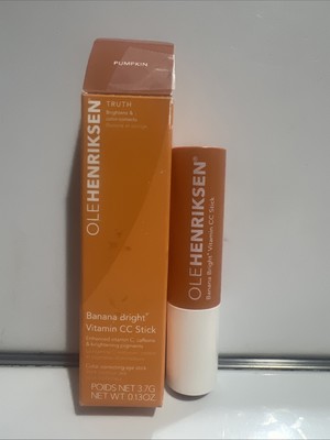 NEW Ole Henriksen Banana Bright + Vitamin CC Eye Stick  0.13 oz - PUMPKIN