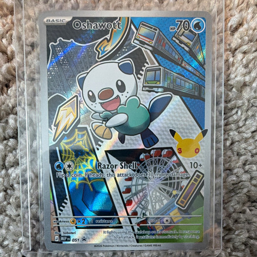 Pokemon TCG Oshawott #051 M: Mega Evolution Promo Holo Eng 70HP 2025