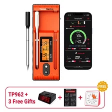 ThermoPro TP962 500FT Wireless Meat Thermometer 2 Probes Turkey/Beef Rotisserie