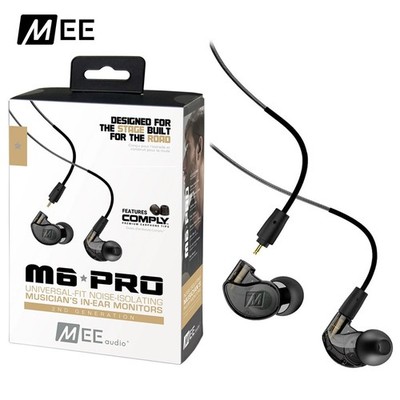 MEE Audio M6 Pro 2nd Generation Noise Isolating Musician's In-Ear Monitors Black