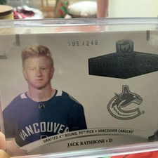 20-21 UD Upper Deck The Cup  Jack Rathbone  195/ 249  Rookie Class of 2021