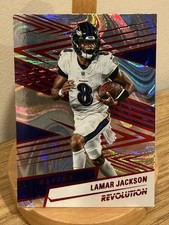 2025 Panini Revolution - Lamar Jackson #175 Red Swirl - Baltimore Ravens 