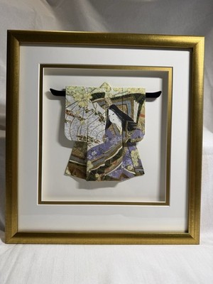 Rosella Harrison Peck Framed Japanese Kimono Model Wall Art, Ltd. Ed 149/300