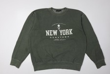 Womens UK Size L PRETTYLITTLETHING Green Pullover Sweatshirt