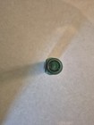 Antique SOLON PALMER Perfume Bottle Emerald Green Glass Embossed Script Vintage — photo 3