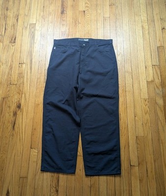 Carhartt FR Pants Mens 42x32 Navy Blue Loose Fit Flame Resistant CAT 2 Workwear 