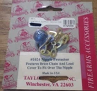 Vintage Taylor's #1024 Enfield Nipple Protector NIP Brass Chain Lead Cover Seale