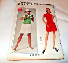 VINTAGE BUTTERICK PATTERN 4678 ~ MISSES DRESS ~ SIZE 10 *CUT / COMPLETE