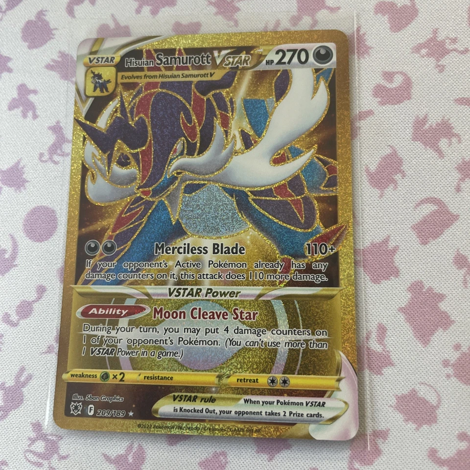 Hisuian Samurott VSTAR (Secret) 209/189 Swsh10 Astral Radiance Holo Pokemon Card - Image 2 of 3