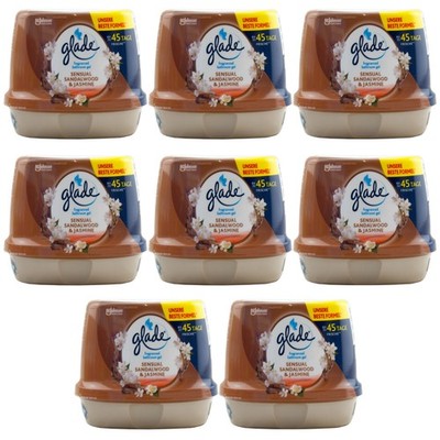 glade Lufterfrischer Duftgel Sensual Sandalwood & Jasmine 8 x 180g bis 45 Tage