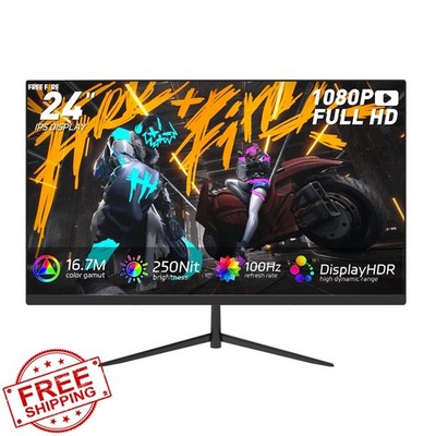 ReHisk 24'' FHD 1080P IPS Gaming Monitor 100Hz 1ms