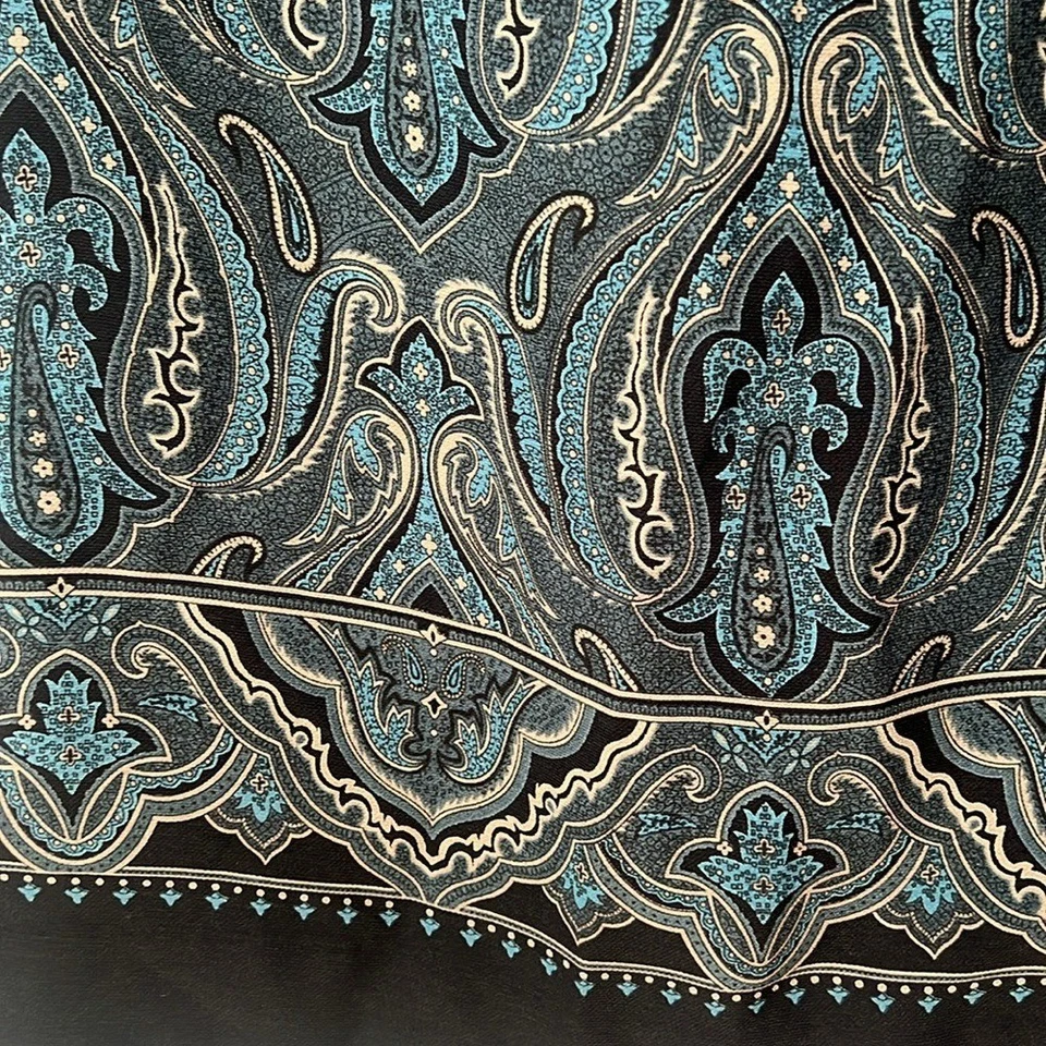 Jones New York Country женщин миниатюрный винтажный синий пейсли надежном вокруг длинная юбка - Изображение 2 из 3