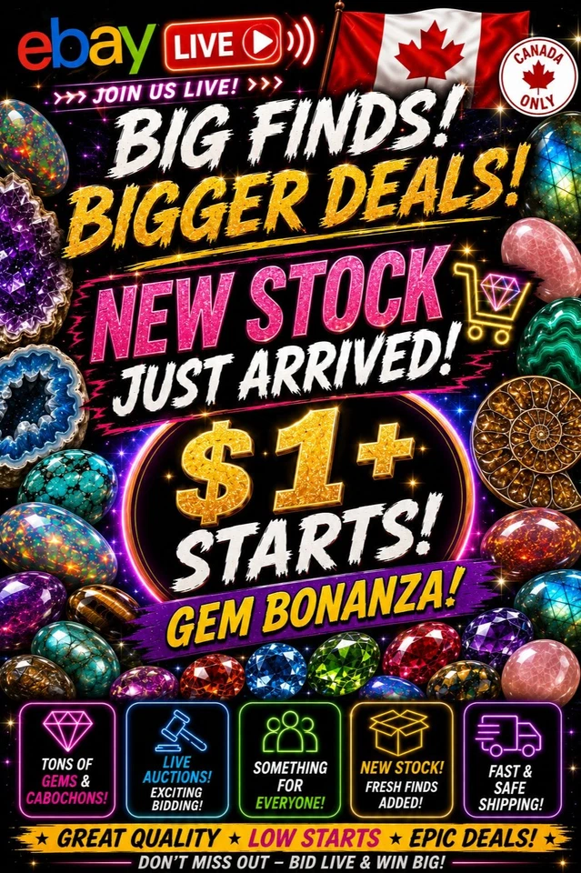 NEW STOCK JUST ARRIVED • $1+ STARTS • Gem Bonanza!